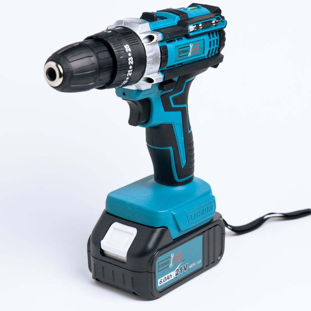 4 v 1 komplet, vrtalnik, izvijač, brusilnik | STRAUSTECH