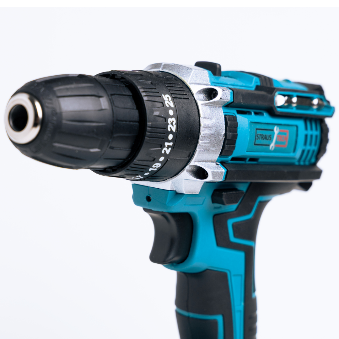 4 v 1 komplet, vrtalnik, izvijač, brusilnik | STRAUSTECH