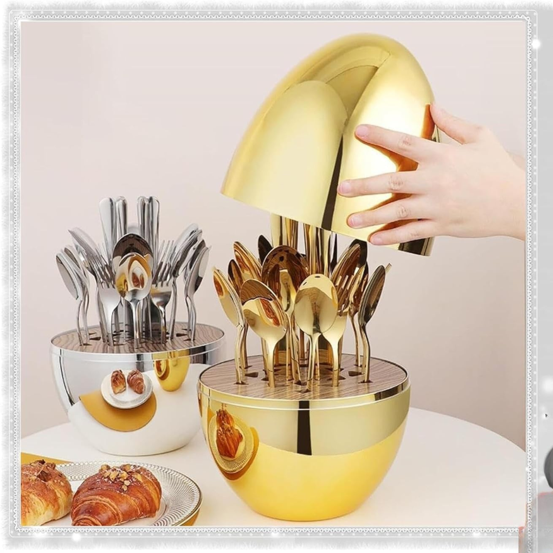 Set jedilnega pribora za jajca