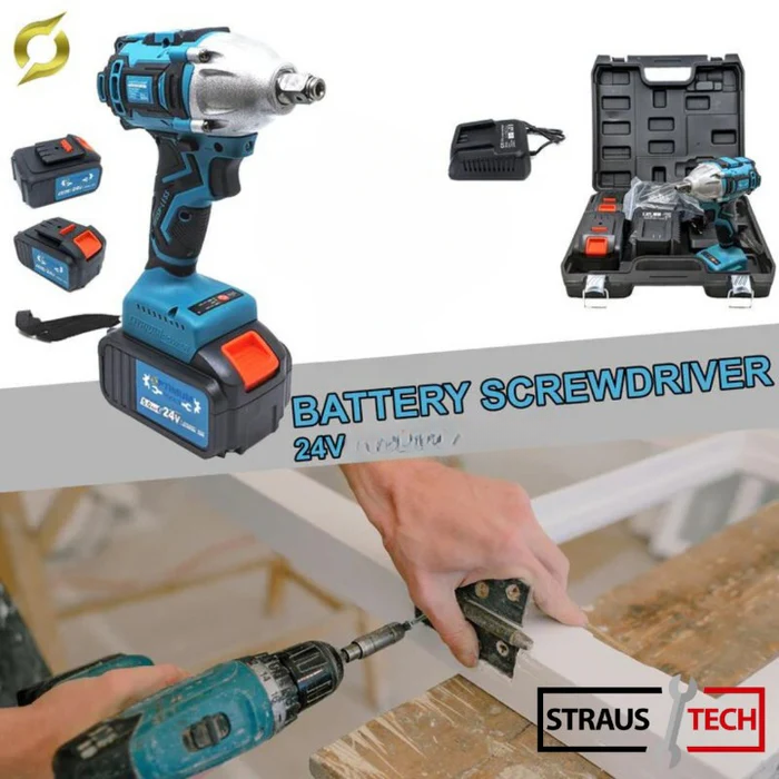 AKUMULATORSKI UDARNI VIJAČNIK Z 2 BATERIJAMA