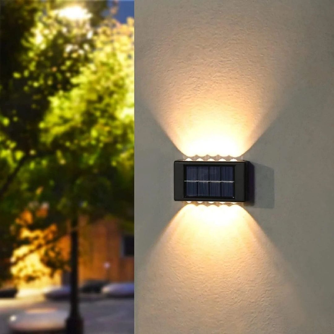 Solarne stenske svetilke 2 kos
