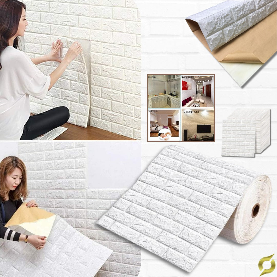 Zidne nalepke v roli s 3D videzom 500x70 | 3DWALL