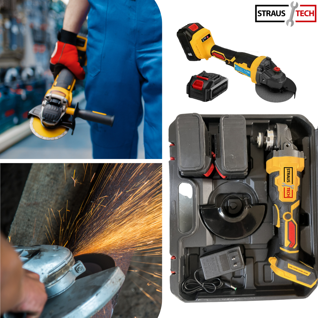 Akumulatorski kotni brusilnik Straus Tech