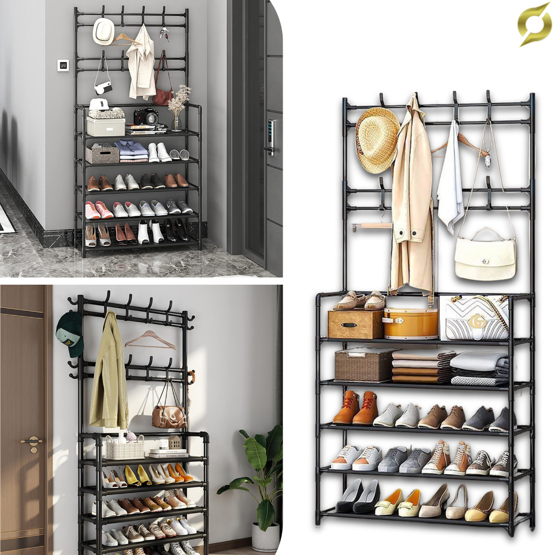 Večnamenska polica za čevlje in plašče