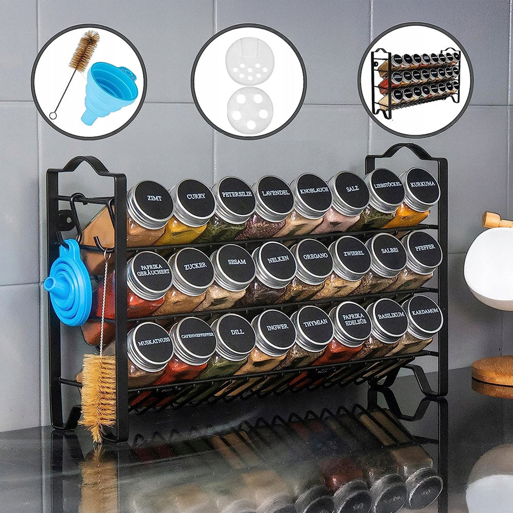 Staklenke za začimbe - set od 24 kosov