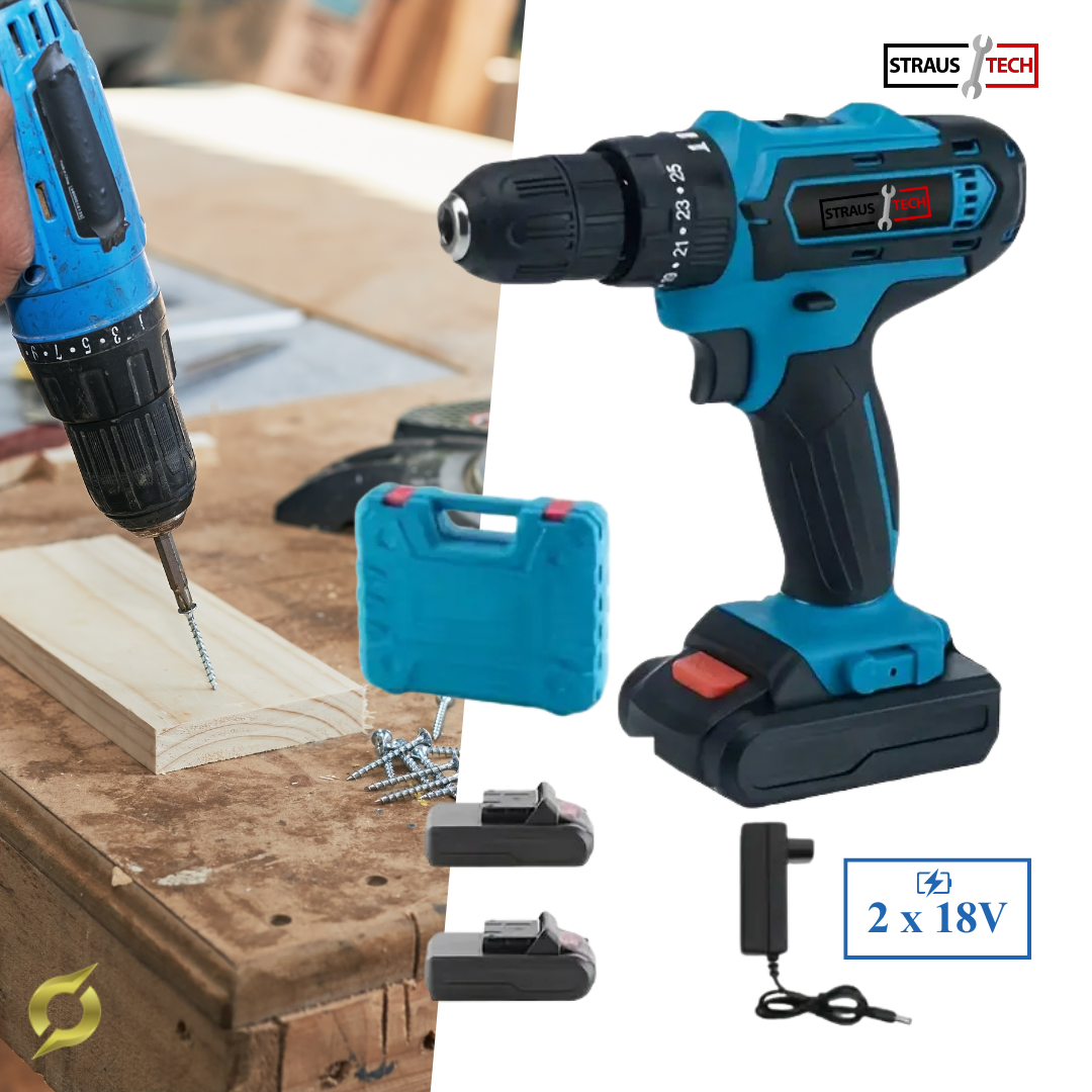 AKU VRTALNIK 18V Z 2 BATERIJAMA | STRAUSTECH