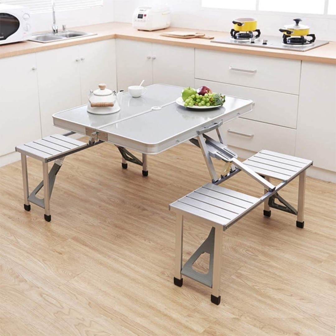 Zložljiva miza + 2 klopi