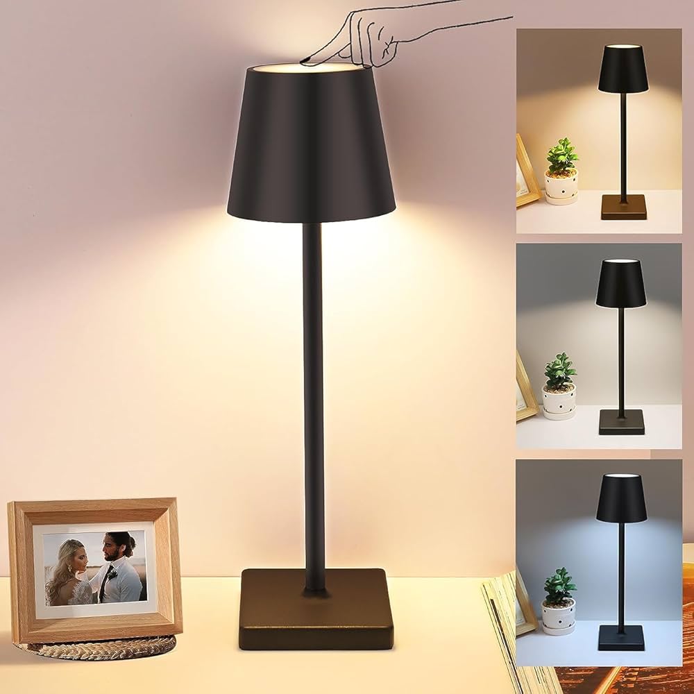Velika brezžična LED namizna svetilka 6"
