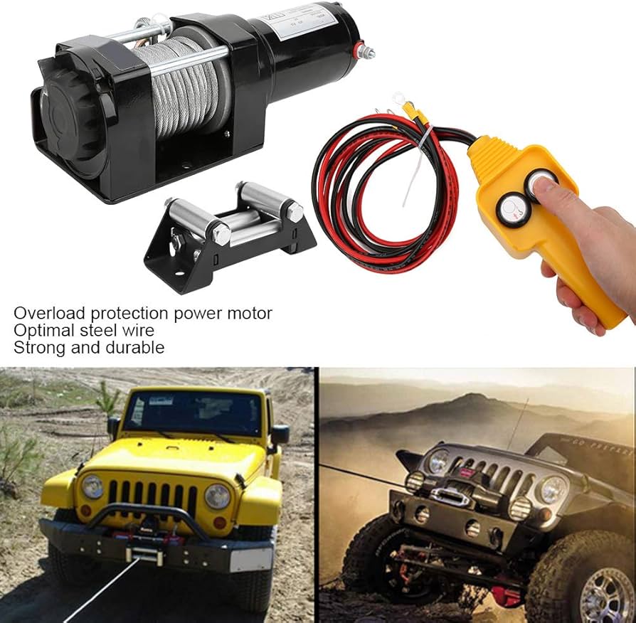 12V Električno vitlo za terenska vozila