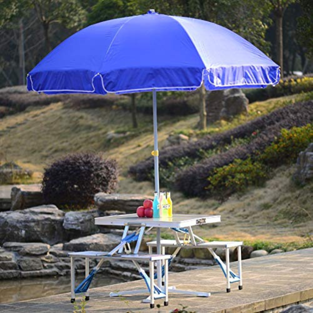 Zložljiva miza + 2 klopi