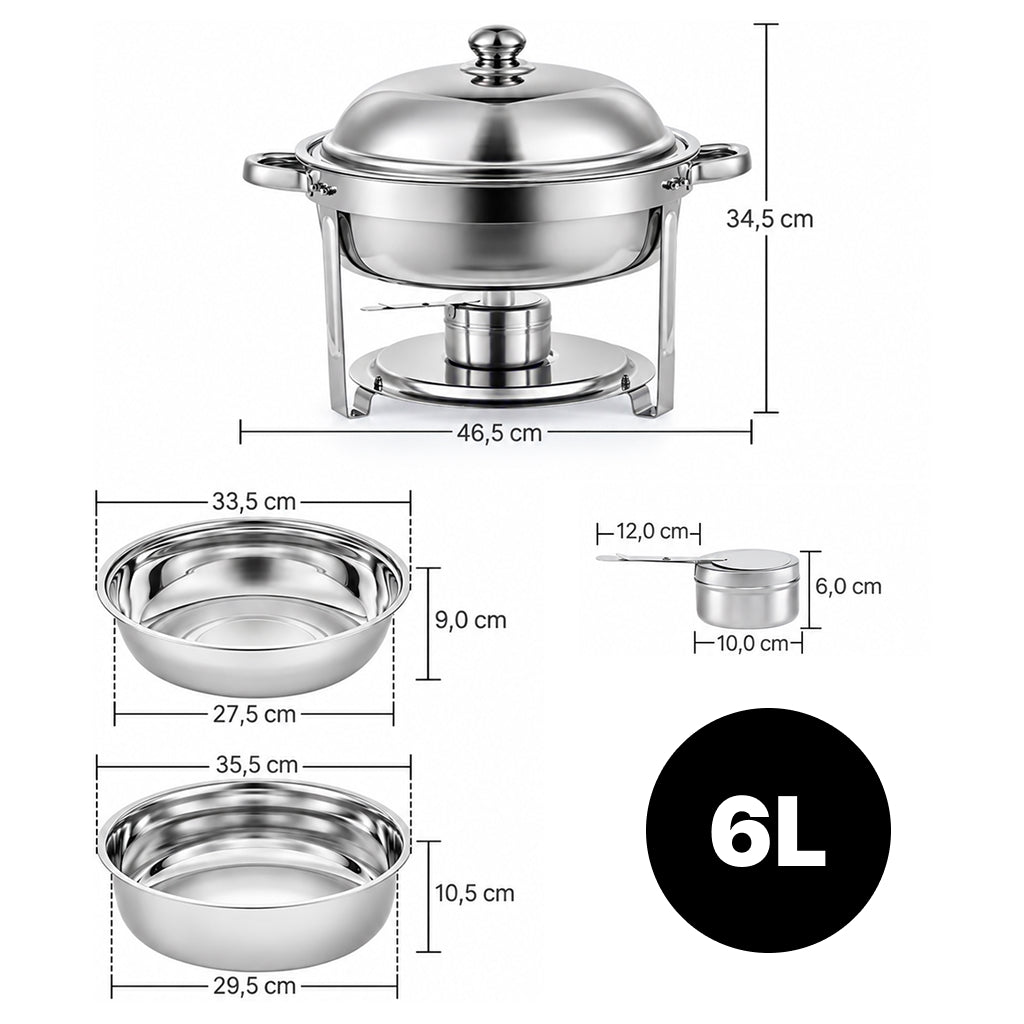 Posoda za postrežbo – INOX 6 L / 5 L