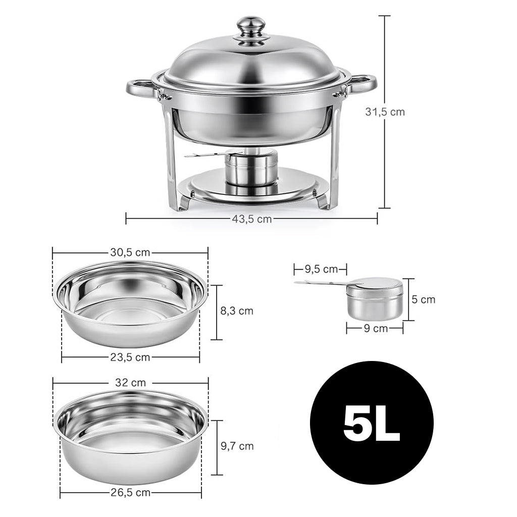 Posoda za postrežbo – INOX 6 L / 5 L
