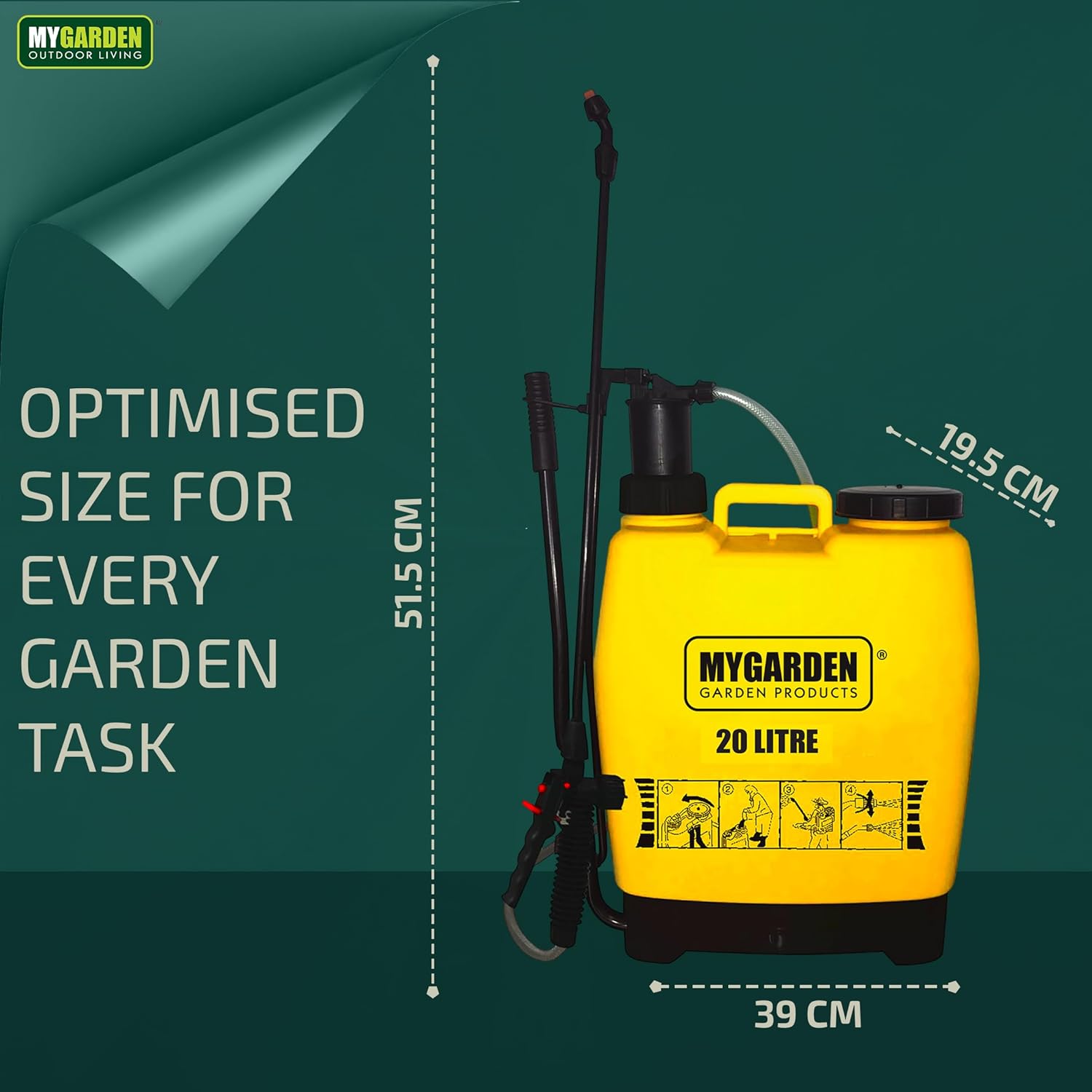 Ročna pršilica za herbicide 20L