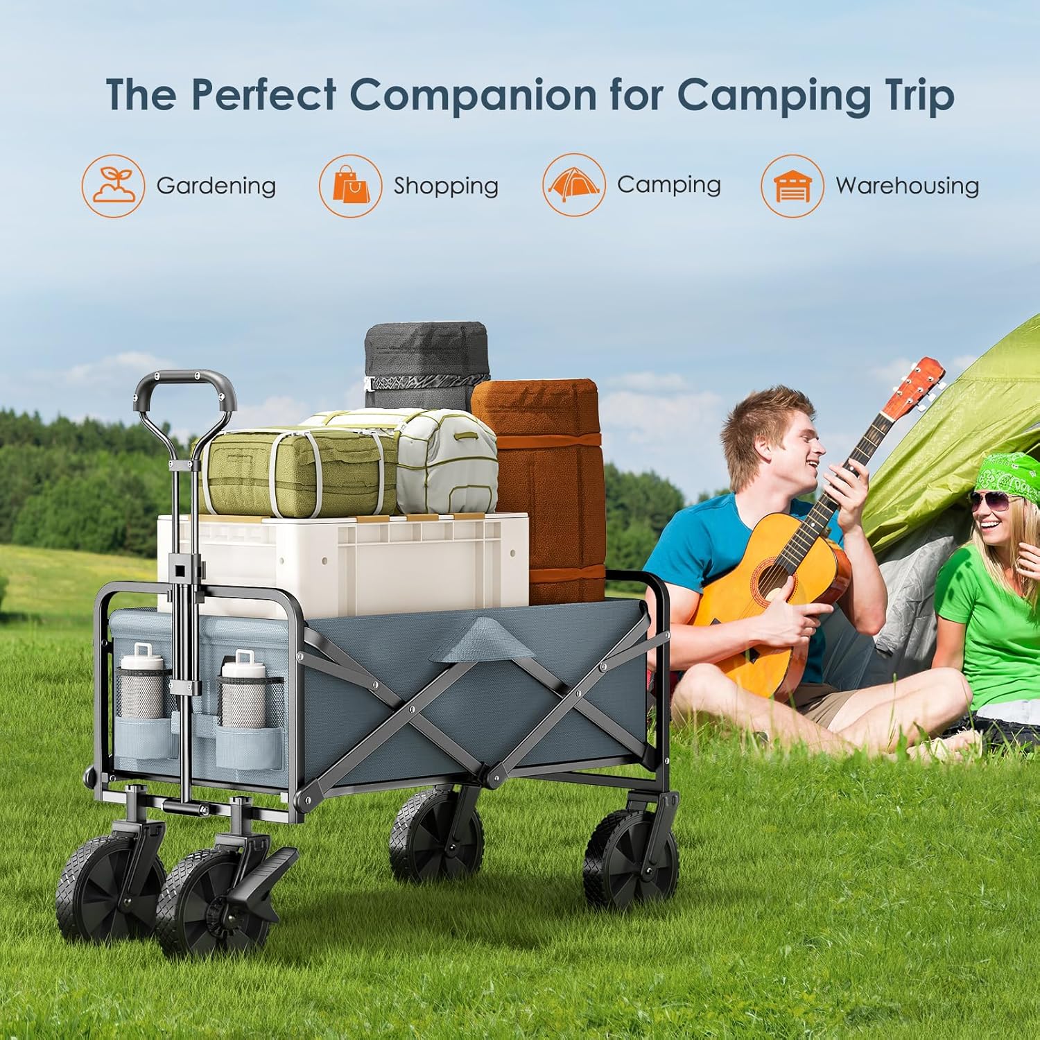 Zložljiv voziček za kampiranje