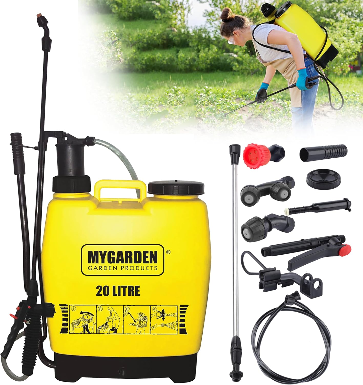 Ročna pršilica za herbicide 20L