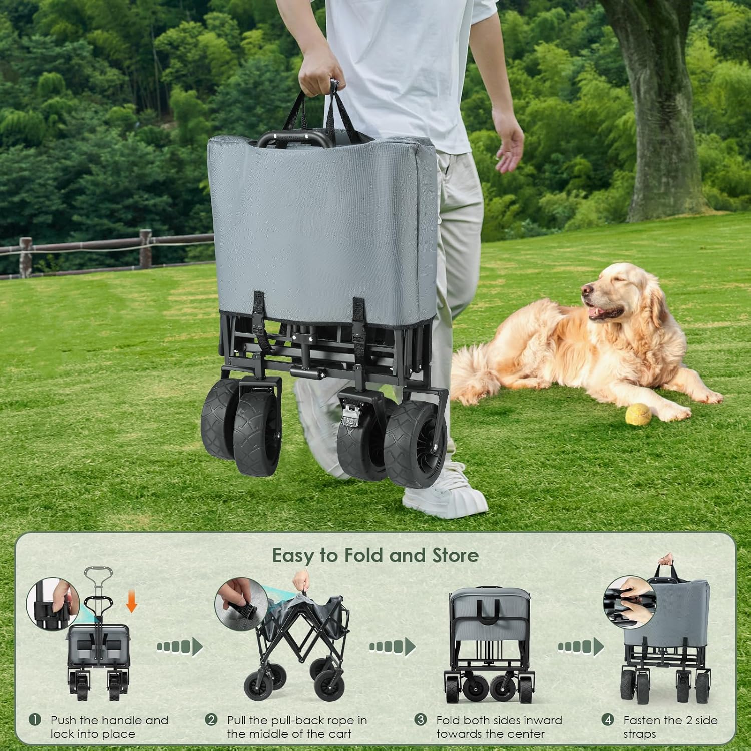 Zložljiv voziček za kampiranje