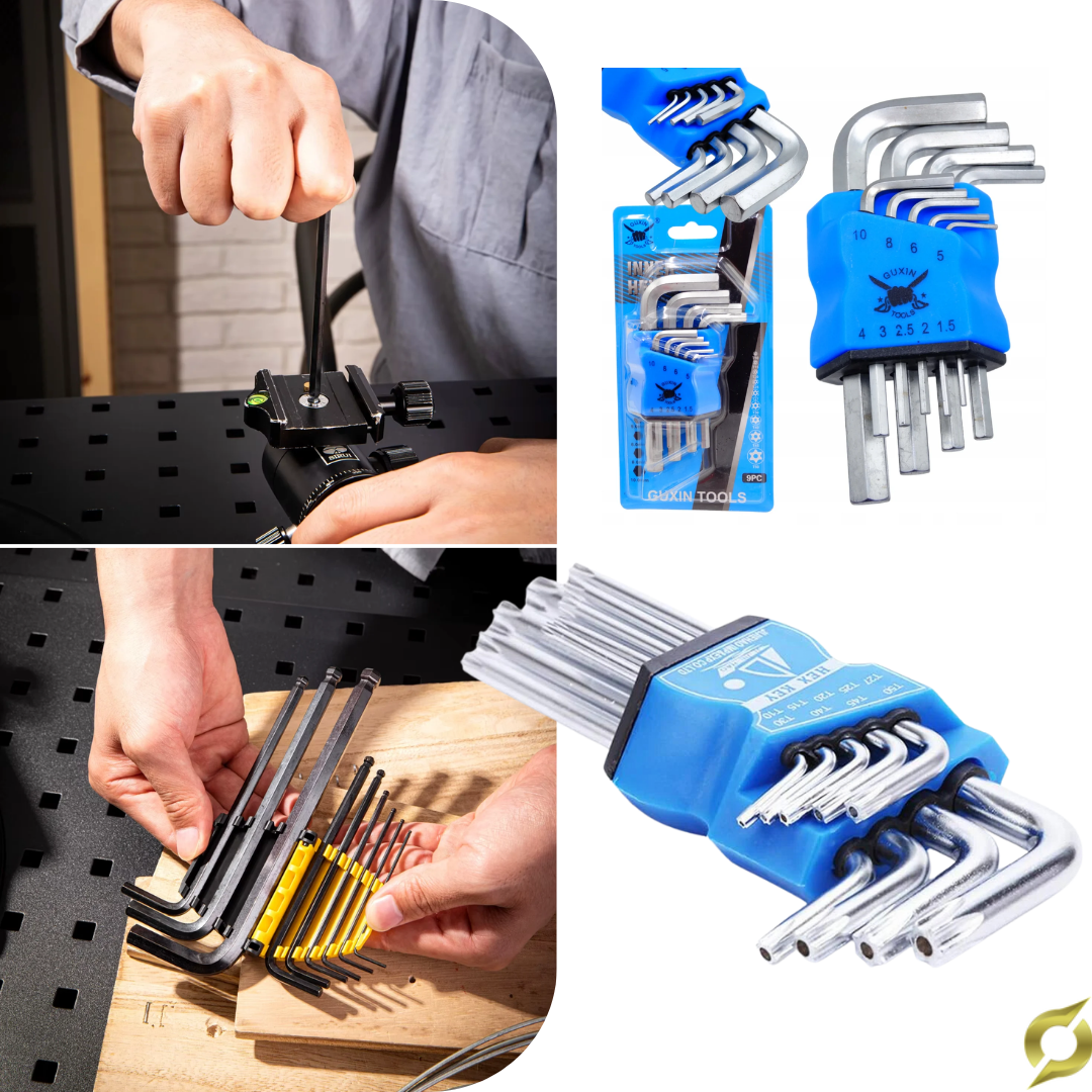 Set imbus ključev, 9 delov