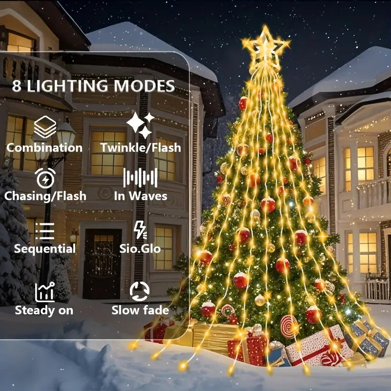 LED zvezda – z lučkami za božično drevo