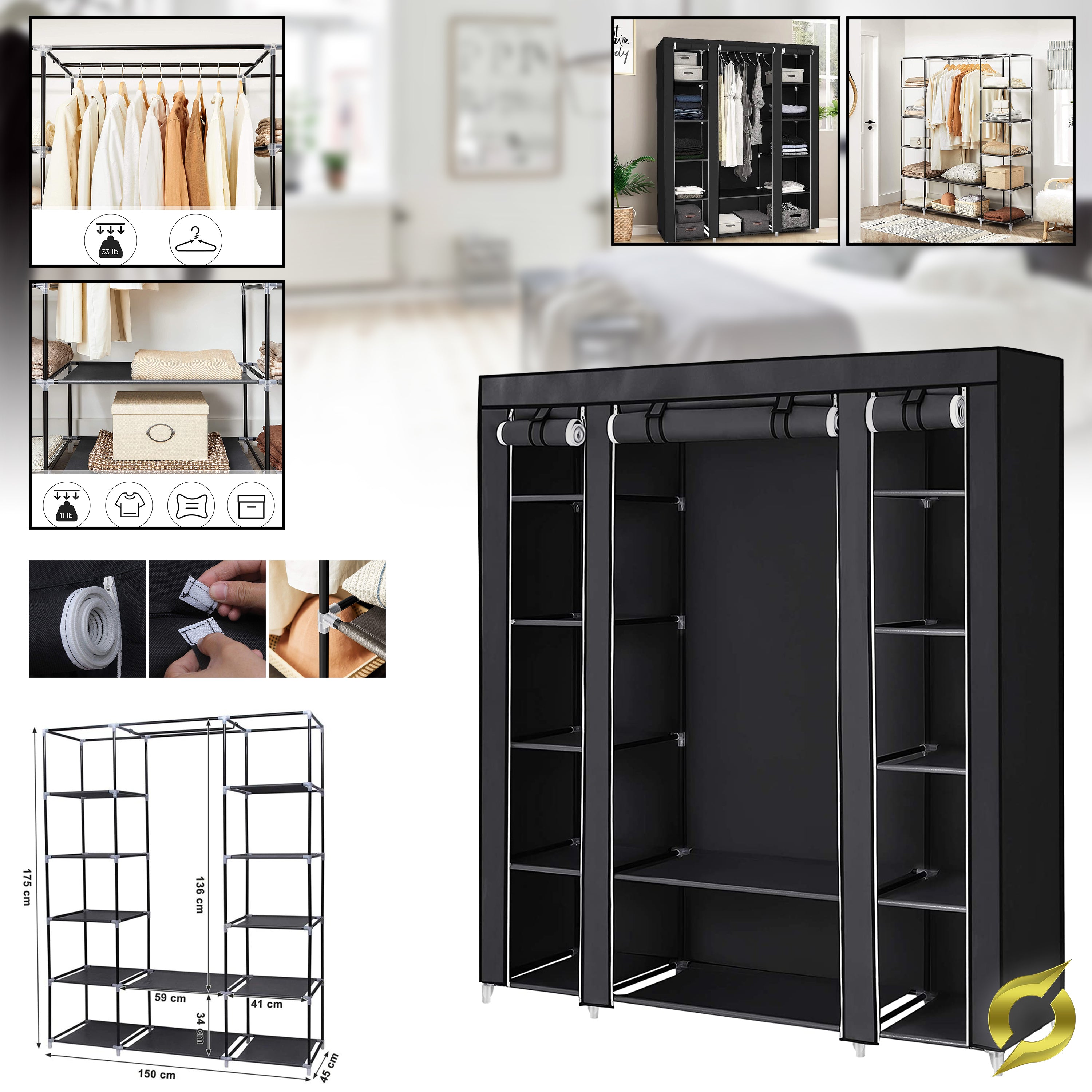 Zložljiva Platnena Omara | FoldEase