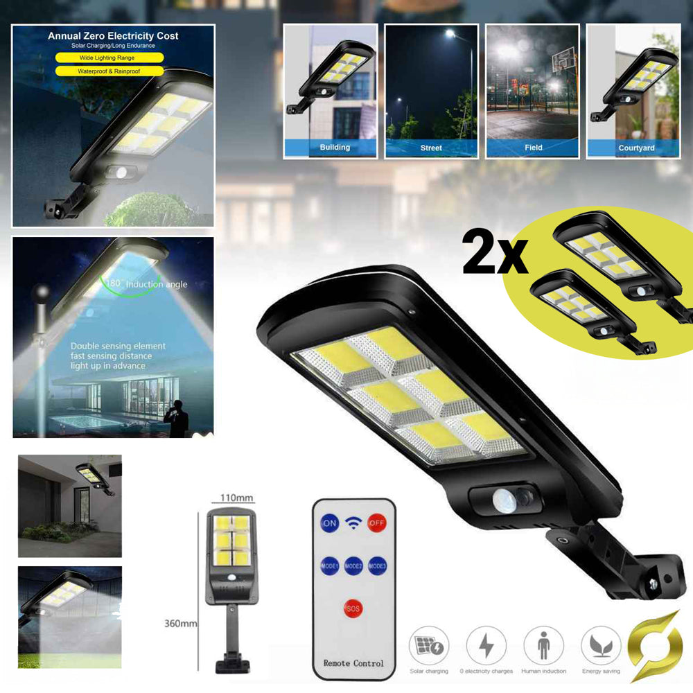 Sončna ulična svetilka • 2 kosa