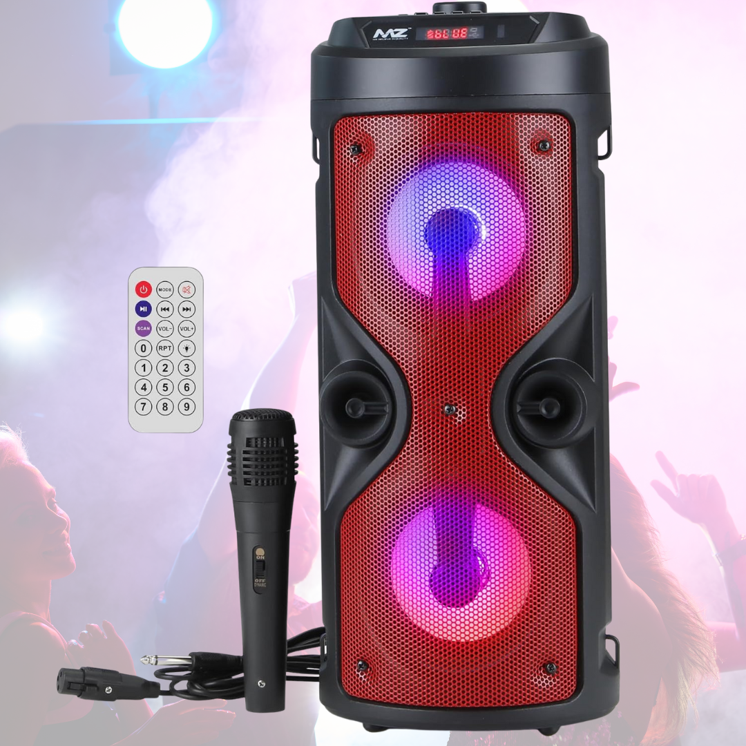 Bluetooth zvočnik z mikrofonom, daljinskim upravljalnikom in ročajem