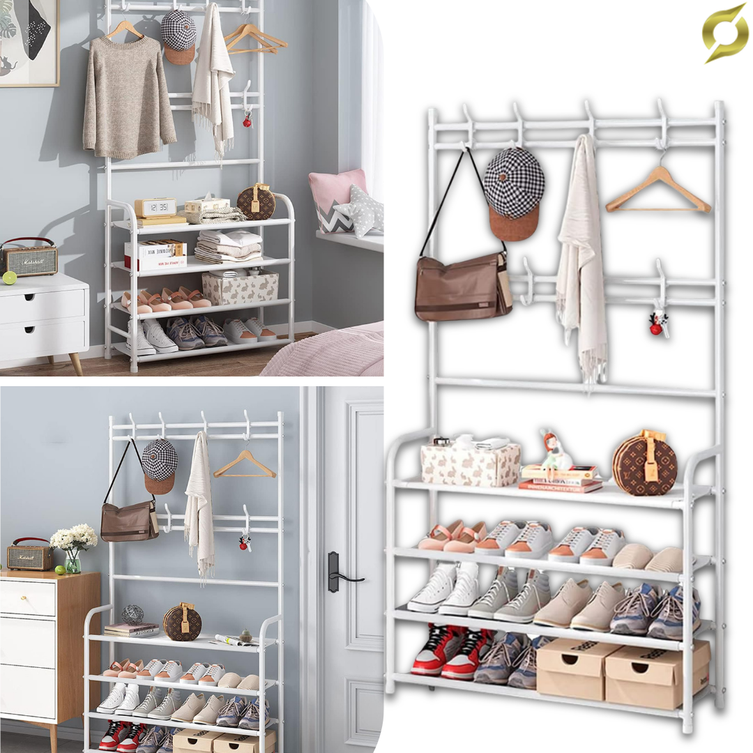 Večnamenska polica za čevlje in plašče