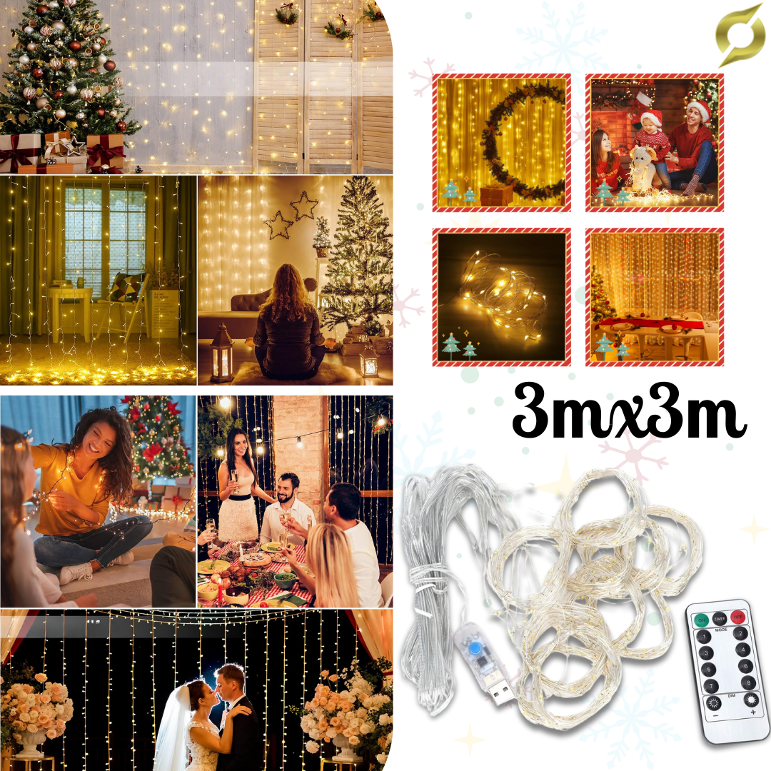 LED svetlobna zavesa 3x3M