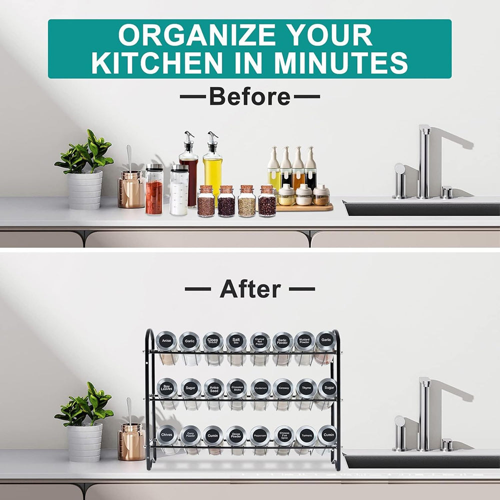 Staklenke za začimbe - set od 24 kosov