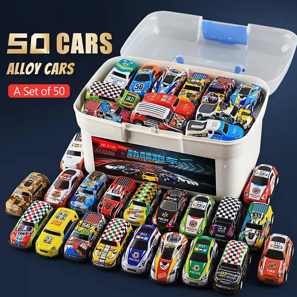Set od 50 kovinskih avtomobilčkov | SpeedRacers