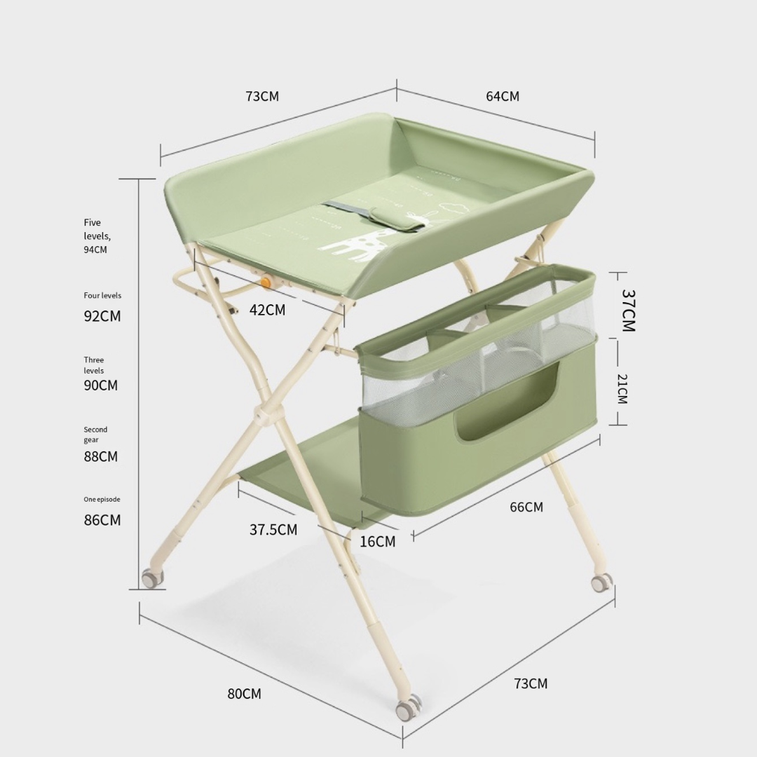 Zložljiva previjalna miza