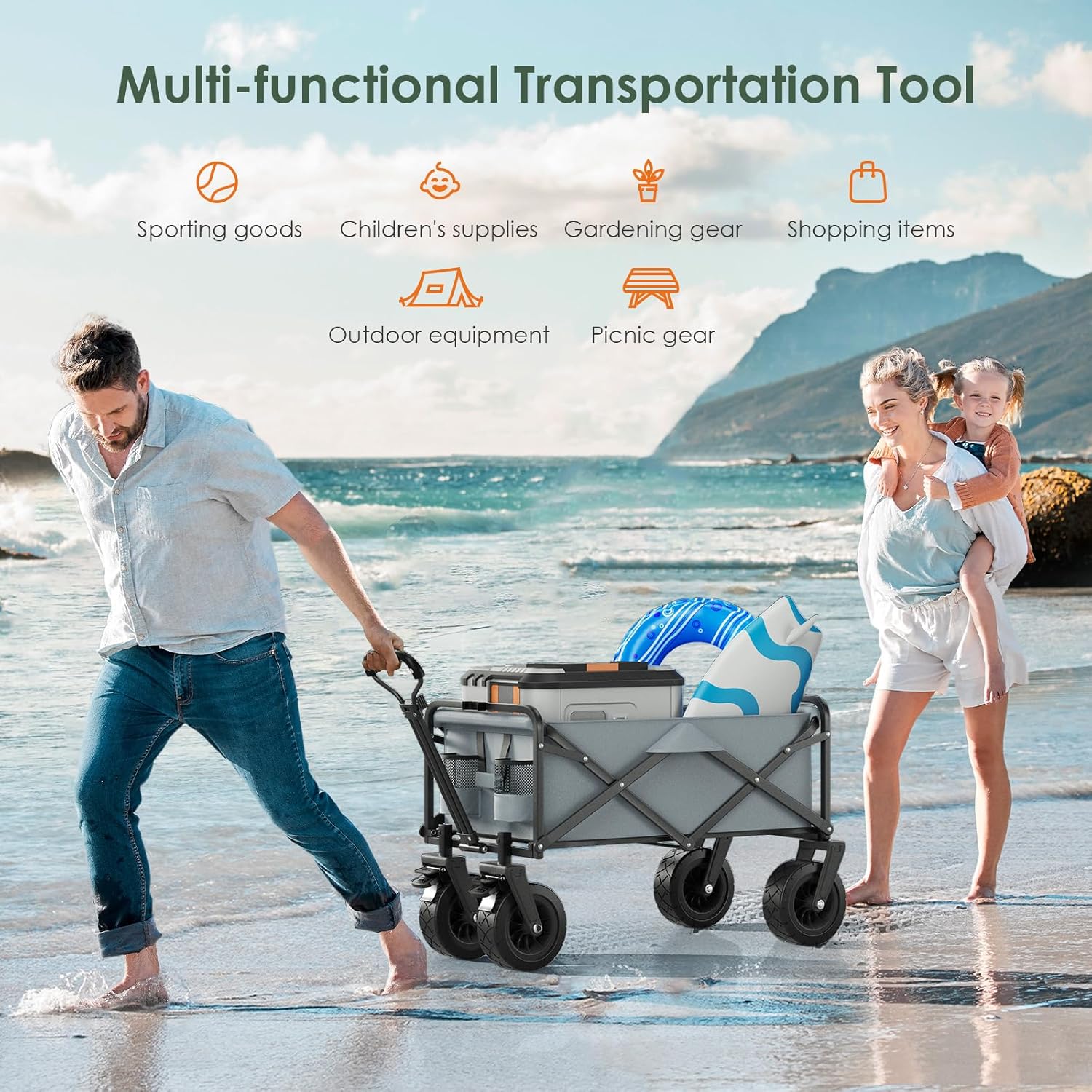 Zložljiv voziček za kampiranje